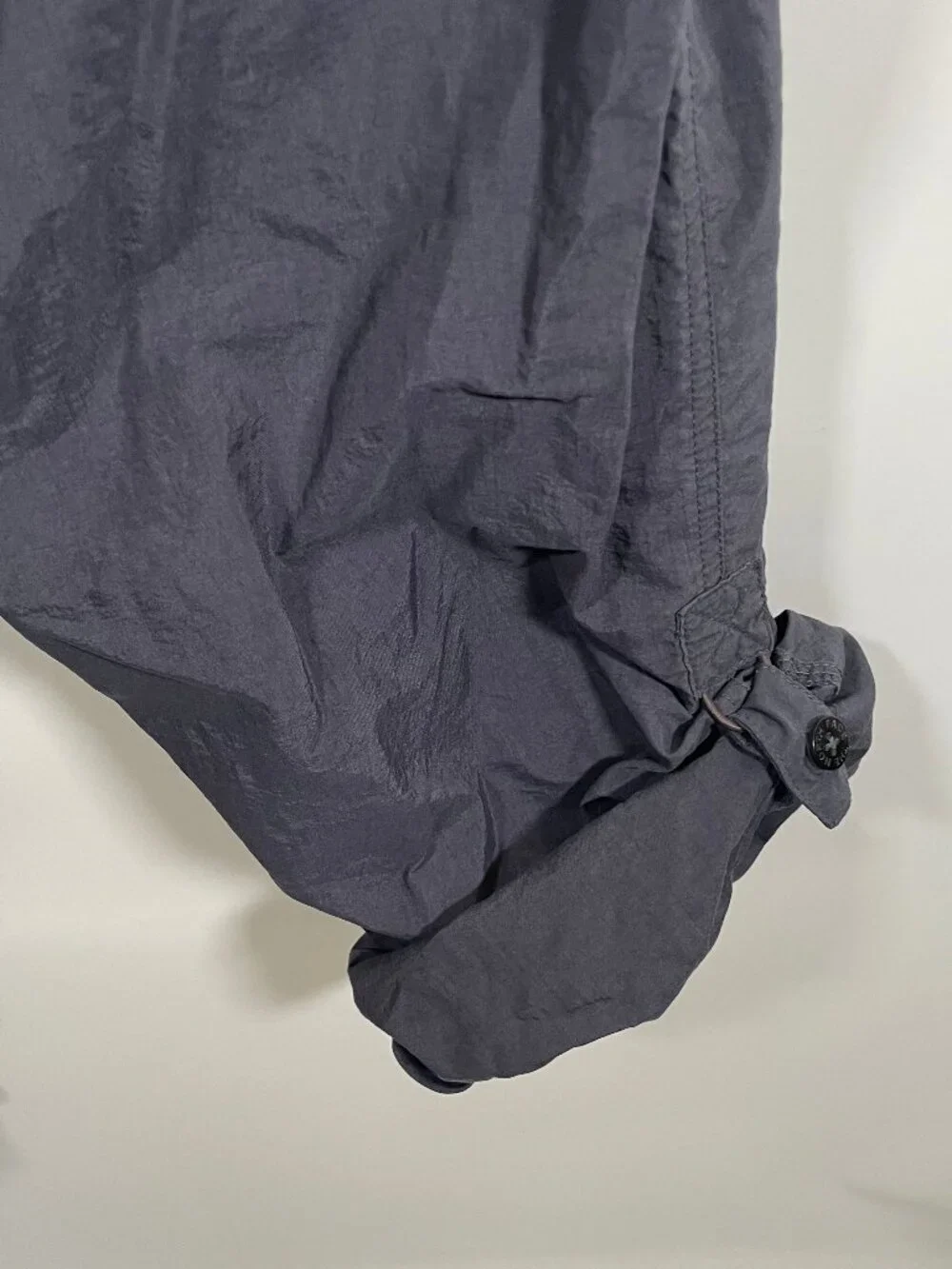 Vintage The North Face Pants Mens Large Blue Gray Nylon Stow Pocket Hiking Stow